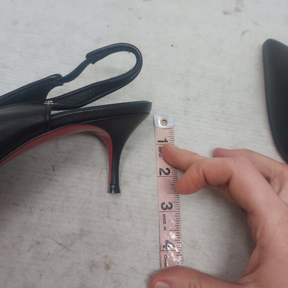 Christian Louboutin Black Sporty Kate Slingback Pump - Picture 13 of 15